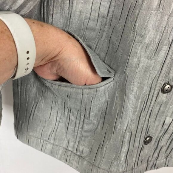 The‎ Tog Shop Gray Button Down Blazer Jacket Women' s 18 - Picture 8 of 16